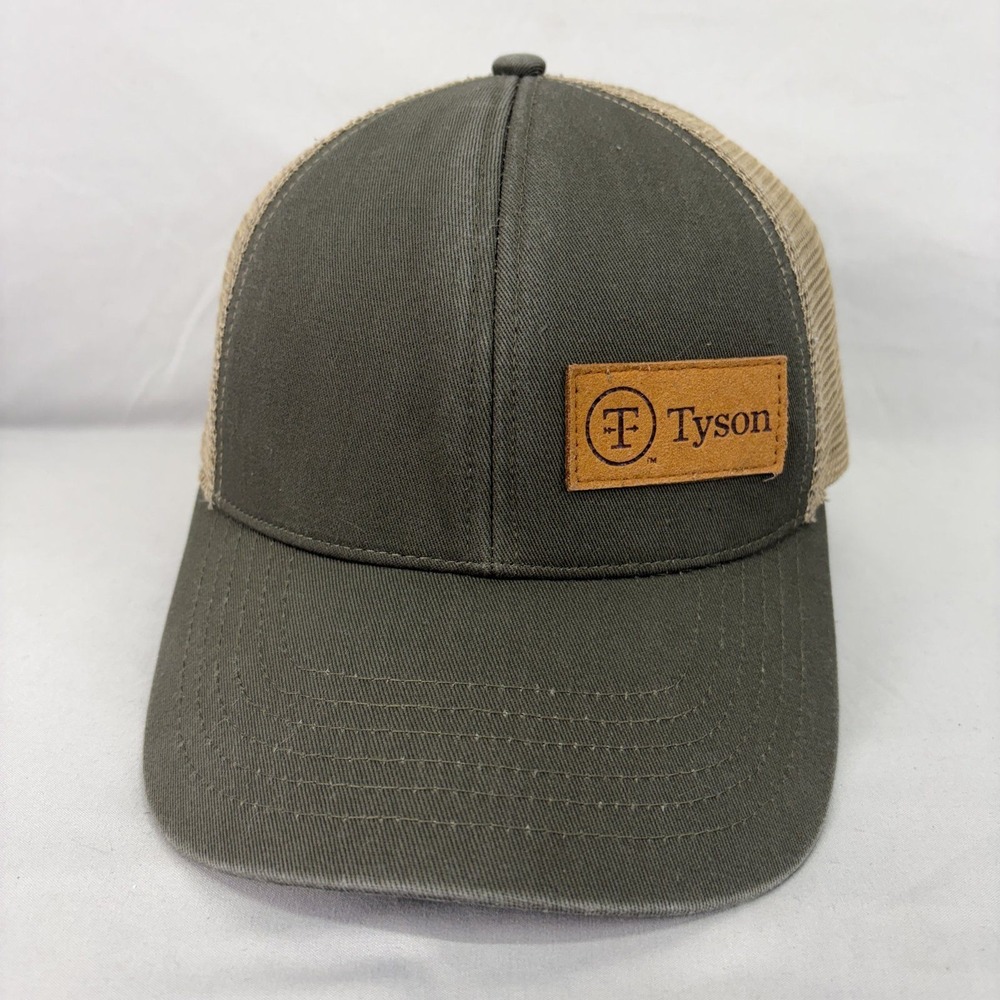 Summit Group Tyson Trucker Hat Mens OSFM Green Tan Mesh Patch Cap